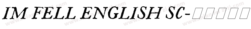 IM FELL ENGLISH SC字体转换